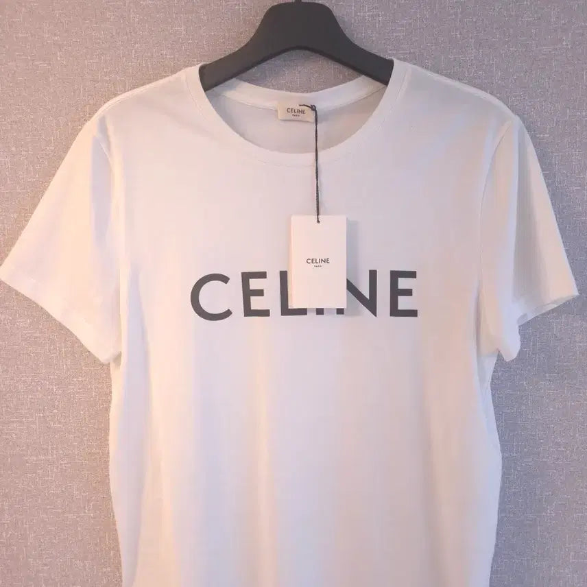 [BUNJANG] Celine Loose Fit T-Shirt White L / 셀린느 루즈 반팔 티셔츠 L Size