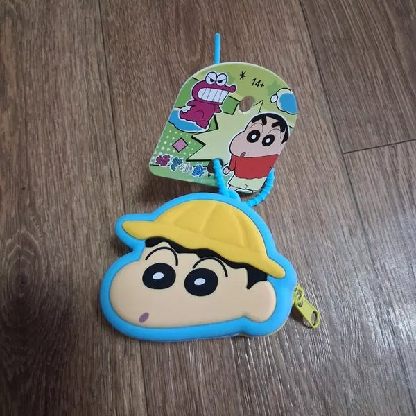 [BUNJANG] Crayon Shin-chan Face Silicone Coin Pouch Keychain / 짱구는못말려 짱구 얼굴 실리콘동전지갑 파우치  키링(무료배송)
