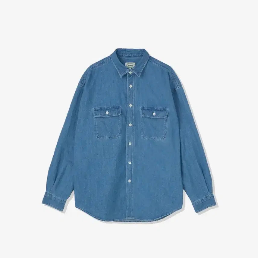[BUNJANG] Bruman Woody Denim Shirt Medium Blue M / 브루먼 우디 데님 셔츠 중청 M
