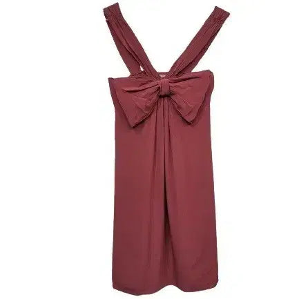 [BUNJANG] Rebecca Taylor Big Ribbon Silk Dress / 레베카테일러 슬리브한 드레스반 빅리본 실크원피스 55