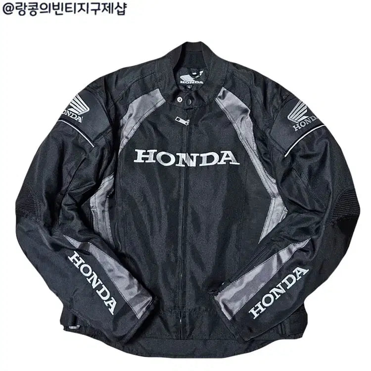 [BUNJANG] Honda Old School Big Logo Motorcycle Racing Jacket / 혼다 올드스쿨 빅로고 바이크 레이싱 자켓