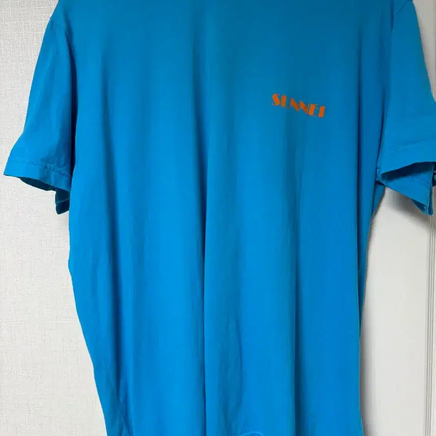 [BUNJANG] SUNnei Blue Short Sleeve T-Shirt / 써네이 반팔 판매합니다