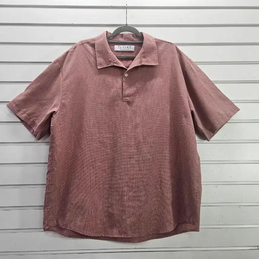 [BUNJANG] Men's Indigo Pink Collar Shirt / 인디핑크 남성 카라셔츠 100/보물찾기천사