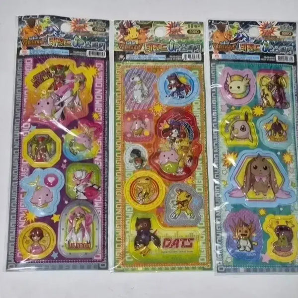[BUNJANG] Classic Digimon 3D Stickers (8 Types) / 고전 디지몬 입체 스티커