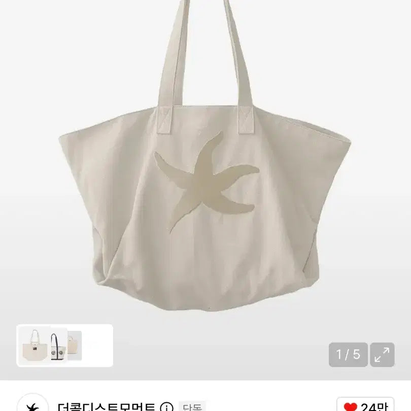 [BUNJANG] The Coldest Moment Tote Bag (Unused) / (미사용 제품) 더콜디스트모먼트 토트백
