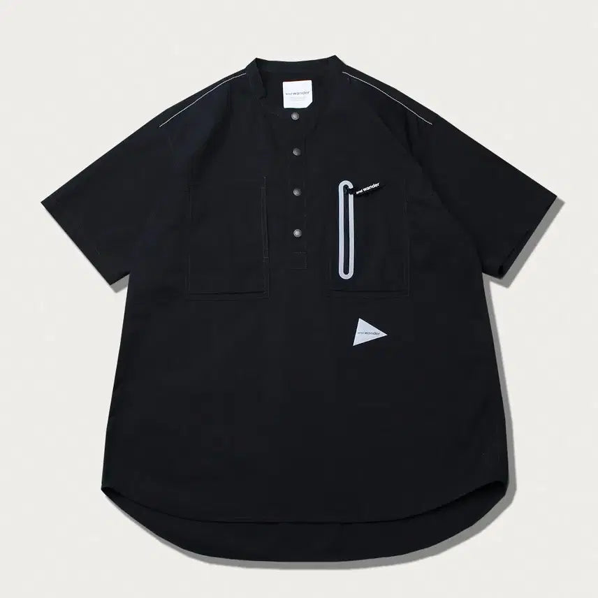 [BUNJANG] And Wander Laser Hole Half Sleeve Shirt / [3] 앤드원더 레이저홀 반팔 하프 셔츠
