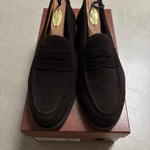 [BUNJANG] Berwick 9628 Dark Brown Suede Cap Toe Oxfords / 버윅 9628 173 245(5.5) 사이즈 판매합니다.