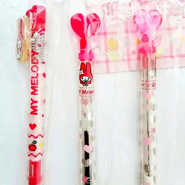 [BUNJANG] My Melody 3-Piece Pen Set Ballpoint Pen Mechanical Pencil / 마이멜로디펜3종세트, 마이멜로디 볼펜, 마이멜로디 샤프