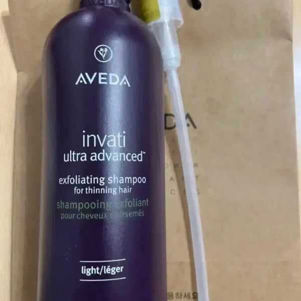 [BUNJANG] Aveda Invati Ultra Light Shampoo 1L + Liter Pump / 아베다 인바티 울트라 라이트 샴푸 1L + 리터펌프