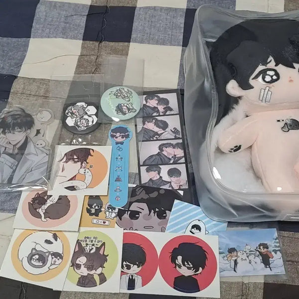 [BUNJANG] Omniscient Reader's Viewpoint Kim Dokja Dokja Bunny 20cm Acrylic Stand, Badge, Paper Goods Bundle Set / 전독시 김독자 독자바니20cm 아크릴 스탠드 뱃지 지류 일괄