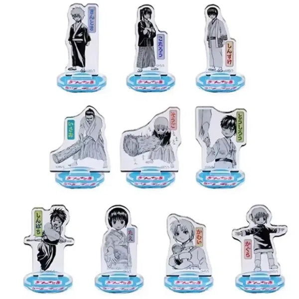 [BUNJANG] Gintama Chibi Acrylic Stand 10-Piece Full Set / 은혼 치비아크릴스탠드 10종 풀세트