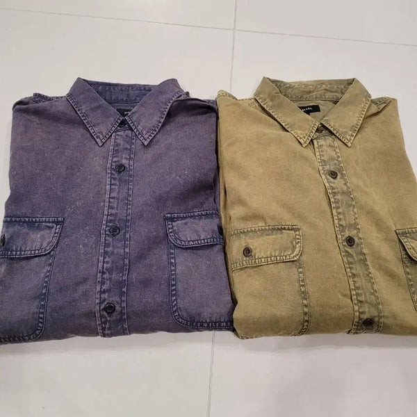 [BUNJANG] BEAMS Fade Work Shirt (XL) - Garment Dyed, Vintage Inspired / 새상품 XL 가먼트다잉 BEAMS(빔즈) 페이드 워크셔츠 2종