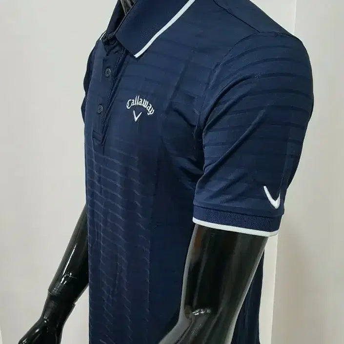 [BUNJANG] Callaway Men's Stretch Ice Cooling Short-Sleeve Polo Shirt Navy 100 / 골프  95 100 아이스  반팔티 남성