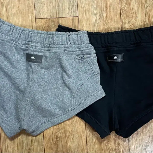 [BUNJANG] Adidas by Stella McCartney Shorts (Gray, Black) / 아디다스 스텔라맥카트니 숏팬츠 바지 그레이 블랙 팬츠