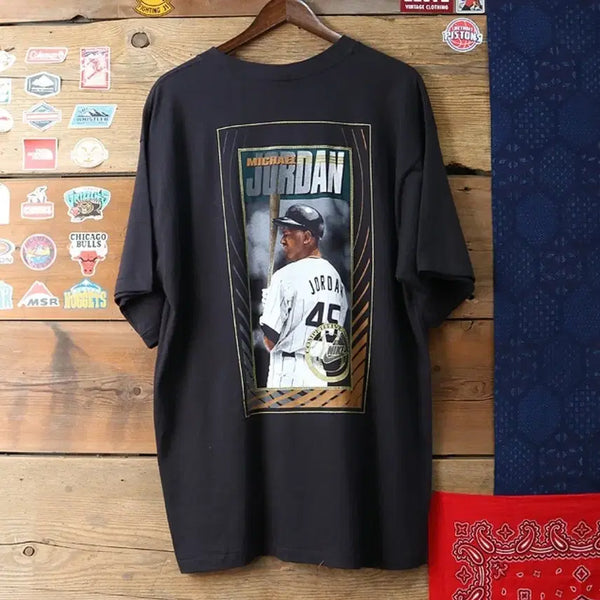 [BUNJANG] 90s Nike Michael Jordan #45 Baseball Graphic T-Shirt (Unused) / 미국산 90S NIKE 나이키 마이클 조던 백넘버 45 야구프린팅티
