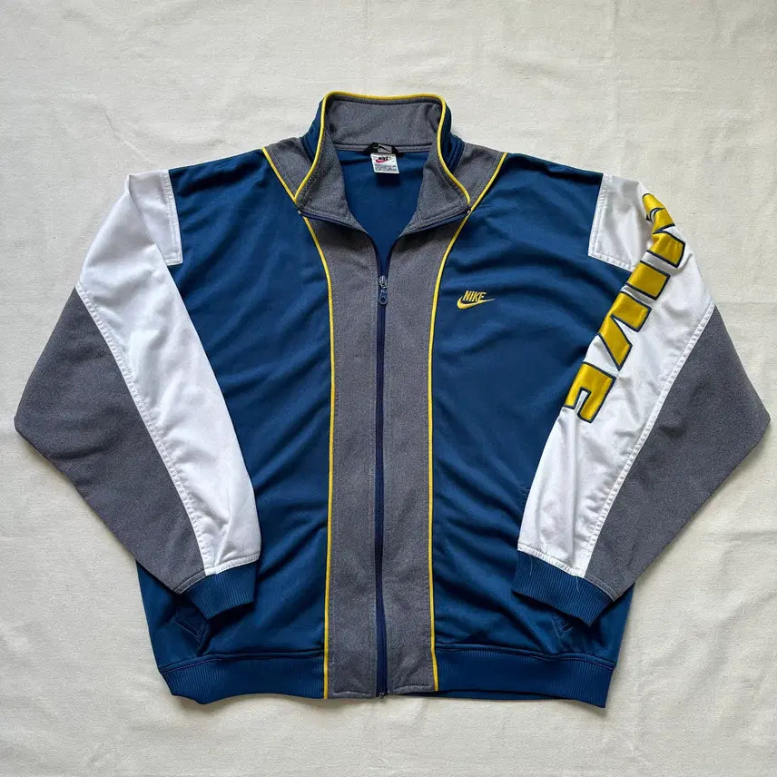 [BUNJANG] Nike 90s Colorblock Track Jacket XL / 90s 나이키 올드스쿨 컬러블록 트랙 자켓 XL