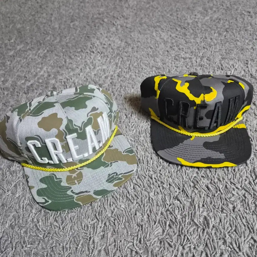 [BUNJANG] Wu-Tang Brand Limited Camo Snapback Trucker Cap / 우탱클랜 브랜드 리미티드 cream 스냅백 카모 볼캡 트러커캡 모자