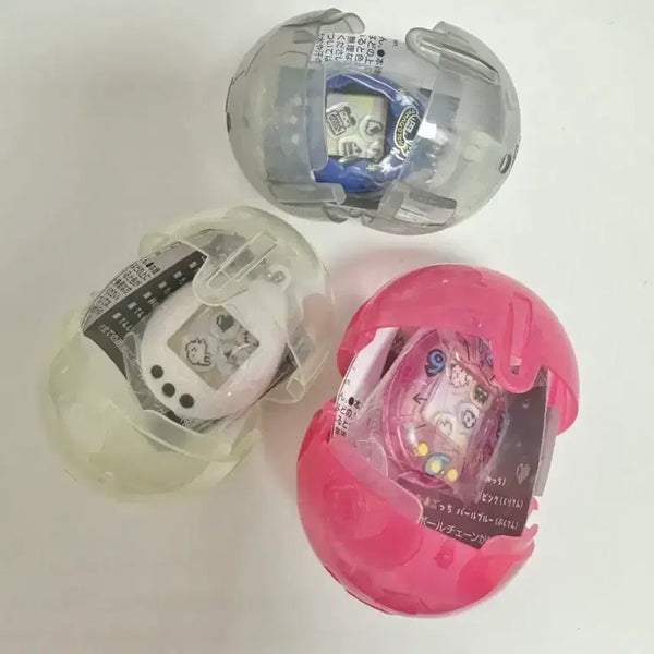[BUNJANG] Tamagotchi Shakashaka Series 1 Keychain Gacha Set - Blue, Pink, White (Sealed) / (미개봉) 다마고치 샤카샤카 1탄 블루 핑크 화이트 키링 가챠 세트