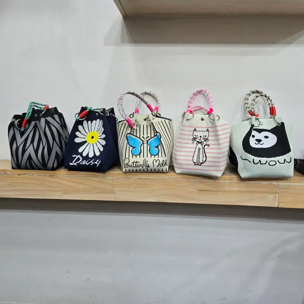 [BUNJANG] Knit Tote Bag / 니트 가방