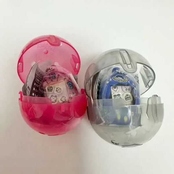 [BUNJANG] Tamagotchi Shakashaka Series 1 Keychain Gacha Set (Blue, Pink) - Sealed / (미개봉) 다마고치 샤카샤카 1탄 블루 핑크 키링 가챠 세트