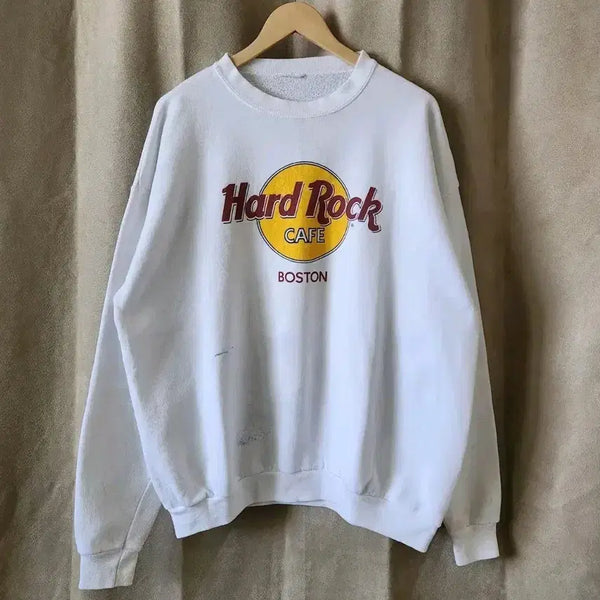 [BUNJANG] 90s USA Hard Rock Cafe Boston Sweatshirt XL / 90s USA Hard Rock Cafe Boston 스웨트 셔츠 XL