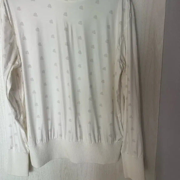 [BUNJANG] The Siema Pattern Turtleneck T-Shirt - White / THE SIEMA 패턴 터틀넥 티셔츠(새상품)