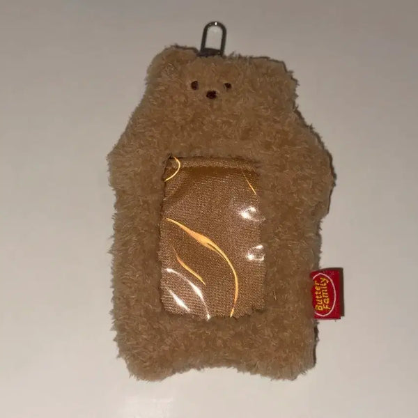 [BUNJANG] Butter Shop Bear Photocard Holder Keyring / 버터샵 곰돌이 포카 홀더 키링