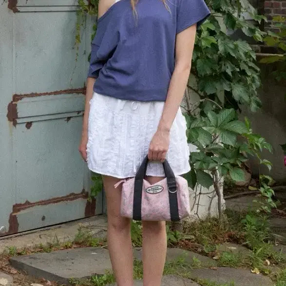 [BUNJANG] Headment Off-Shoulder Top Dusty Blue / [새상품/마지막 가격인하] 헤더먼트 오프숄더 탑 더스티블루