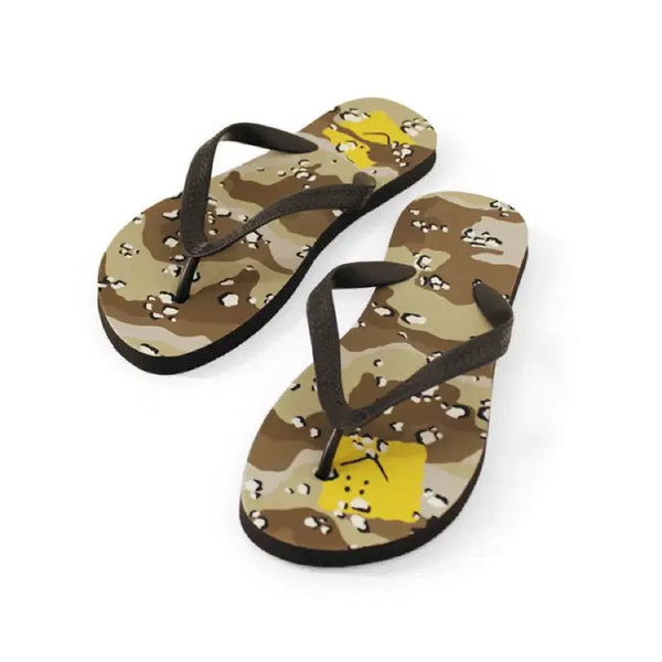 [BUNJANG] Kapital Chocolate Chip Camo Flip Flop Beige / 캐피탈 초콜릿 칩 카모 플립 플랍 베이지