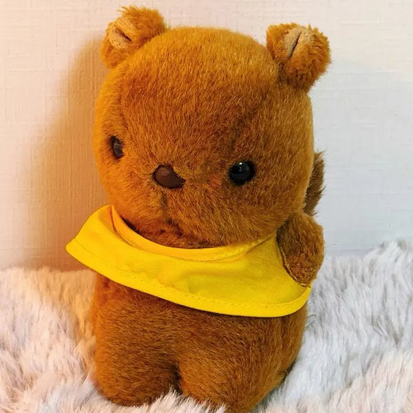 [BUNJANG] Vintage Squirrel Plush Doll with Yellow Scarf / 빈티지 다람쥐 인형
