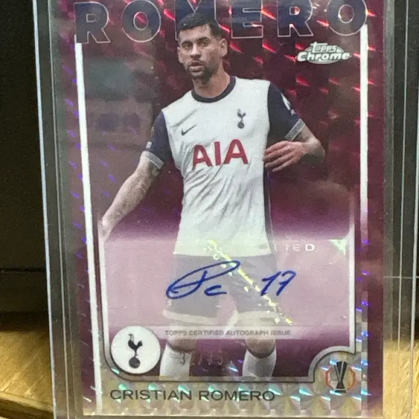 [BUNJANG] Topps Tottenham Romero Limited Edition 75th Autograph Card / 탑스 토트넘 로메로 75한정 오토 싸인카드 판매