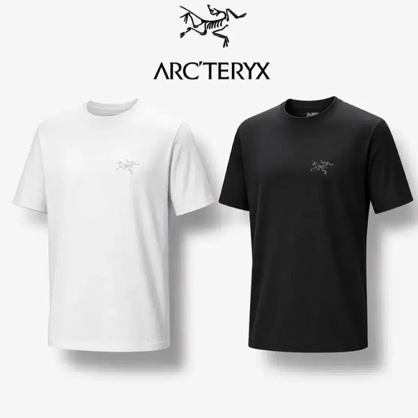 [BUNJANG] Arc'teryx Short Sleeve T-Shirt (Sealed) - Black/White / QR인증)아크테릭스 반팔 티셔츠 블랙 / 화이트 미개봉 새상품