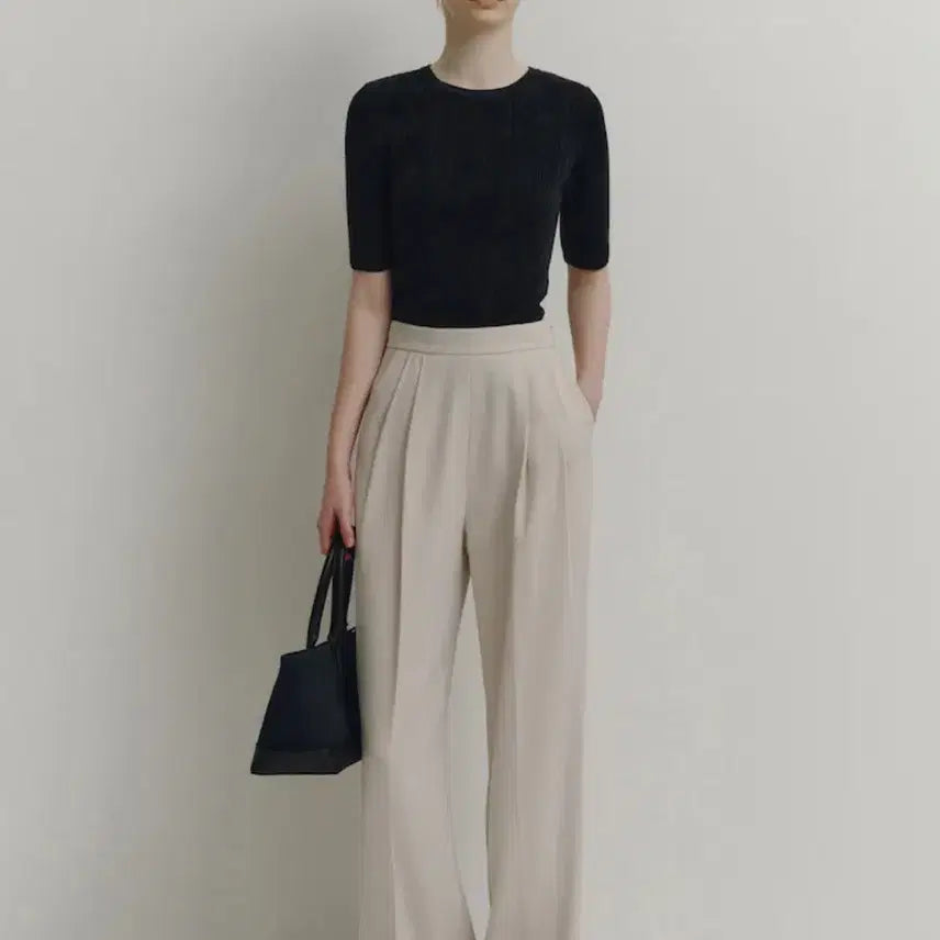 [BUNJANG] Sie Avant Wide Slacks Cream S / 새상품 시에 sie 아방 와이드 슬랙스 크림 S