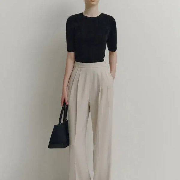 [BUNJANG] Sie Avant Wide Slacks Cream S / 새상품 시에 sie 아방 와이드 슬랙스 크림 S
