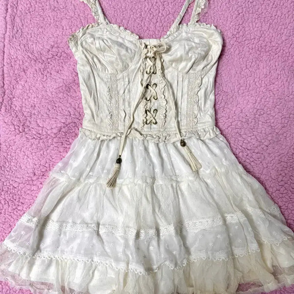 [BUNJANG] LIZ LISA Classic Fairy Lace Dress / 리즈리사 고전 페어리깔 레이스 원피스 히메카지 히메갸루 라떼갸루