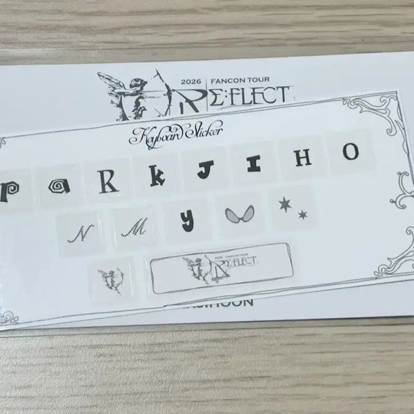 [BUNJANG] Park Jihoon Reflect Fancon MD Keyboard Sticker / 박지훈 리플렉트 팬콘 MD 키보드 스티커