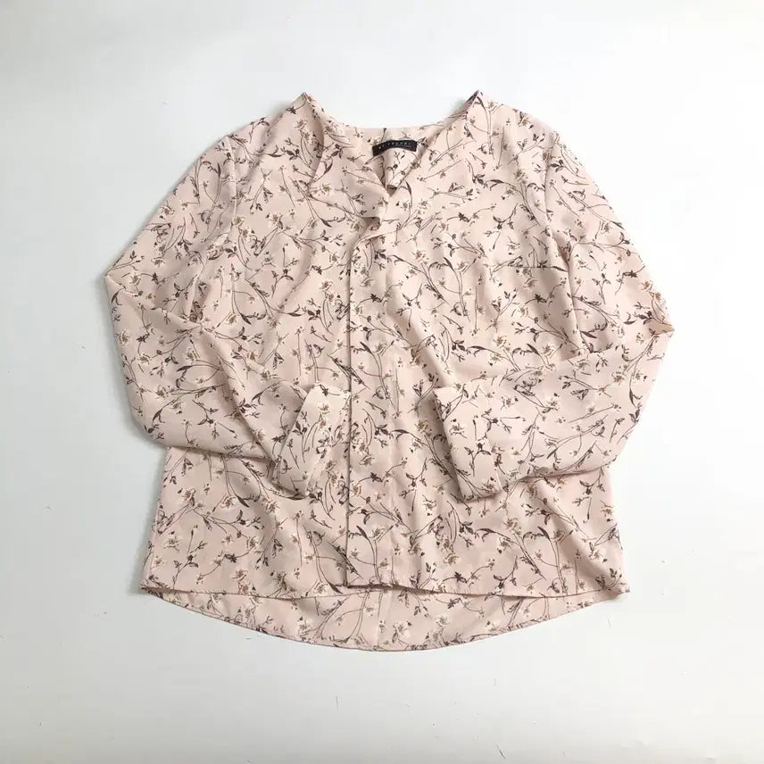 [BUNJANG] Chiffon Floral Pattern Blouse / 쉬폰 플로럴 패턴 블라우스
