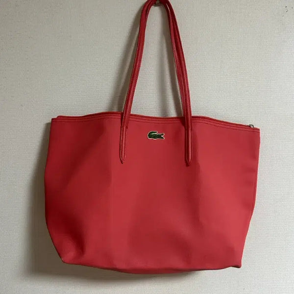 [BUNJANG] Lacoste Hot Pink Shoulder Bag / 라코스테 숄더백 핫핑크 상태 굳