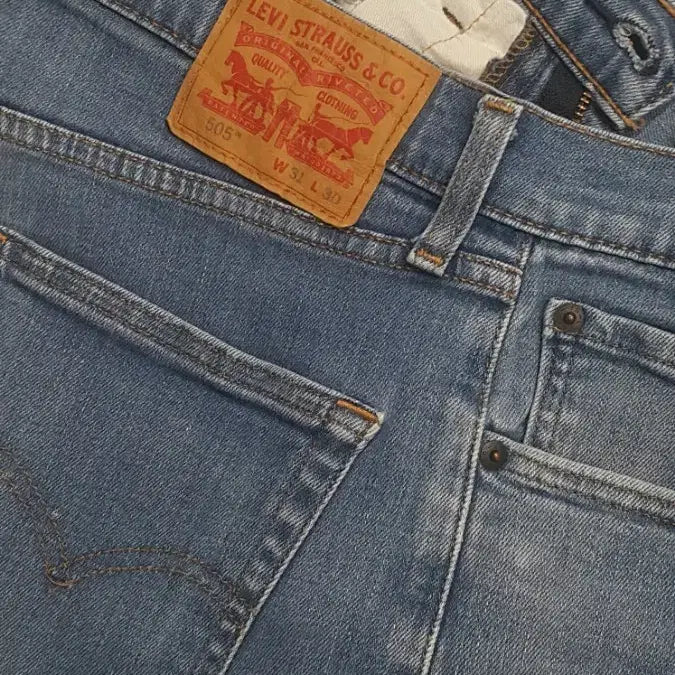 [BUNJANG] Levi's 505 SF Stretch Denim Jeans (Size 32" Waist) / 리바이스진505(사방스판) S.F 32"실측(No.289)드라이완료!