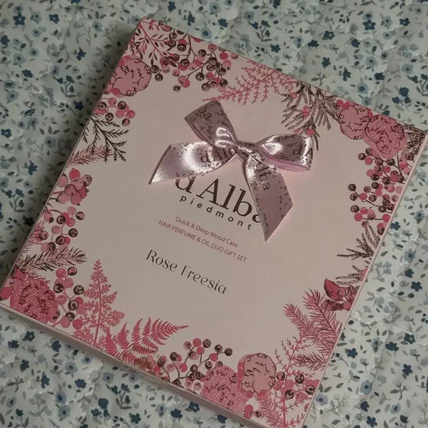 [BUNJANG] d'Alba Rose Freesia Hair Perfume & Oil Duo Gift Set / 달바 로즈 프리지아 헤어 퍼퓸 & 오일 듀오 기프트 세트
