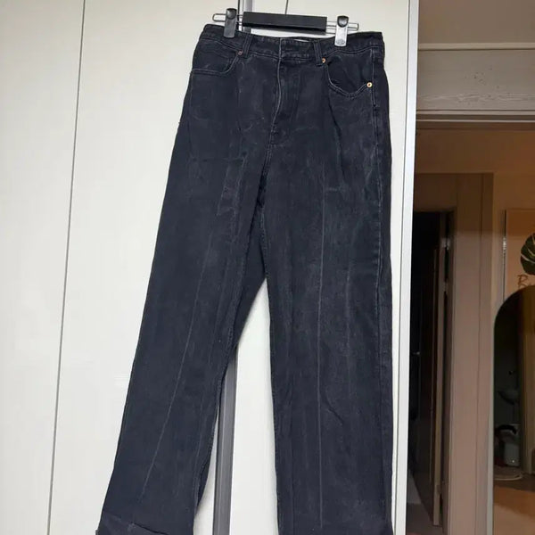 [BUNJANG] Recto Wide Denim Pants Black / (S) 렉토 와이드 데님 팬츠 블랙 recto