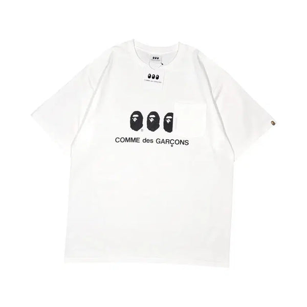 [BUNJANG] Bape x Comme des Garcons Short Sleeve T-Shirt / Bape X Comme des garcons 베이프 X 꼼데가르송 반팔