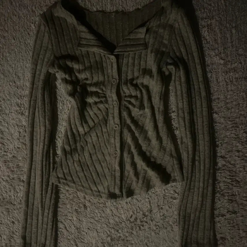 [BUNJANG] Ribbed Crop Cardigan / 골지 크롭 가디건