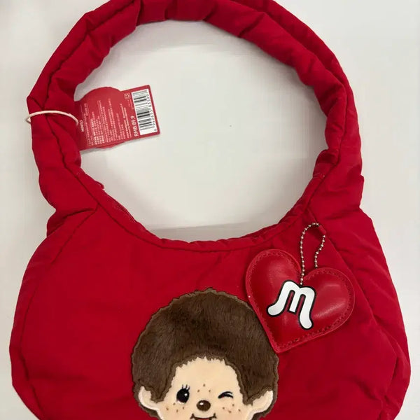 [BUNJANG] Monchhichi Miniso Hong Kong Shoulder Bag / 몬치치 홍콩 미니소 가방 숄더백