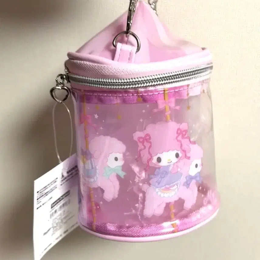 [BUNJANG] Sanrio My Melody Piano Carousel Pouch / 산리오 마이멜로디 피아노 회전목마 파우치