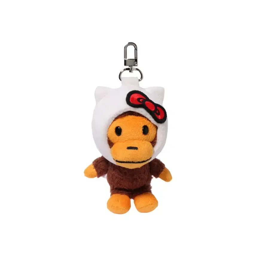 [BUNJANG] BAPE x HELLO KITTY Plush Doll Keychain / [베이프] 헬로 키티 키링