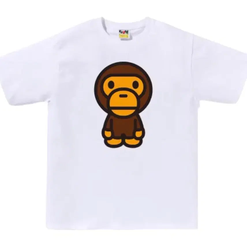 [BUNJANG] BAPE Big Baby Milo T-Shirt White [L] / 베이프 빅 베이비 마일로 티셔츠 화이트