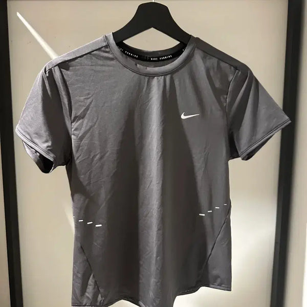 [BUNJANG] Nike Dri-FIT Short Sleeve Running Top - Gray / 스위프트 드라이 핏 반소매 러닝 탑 그레이