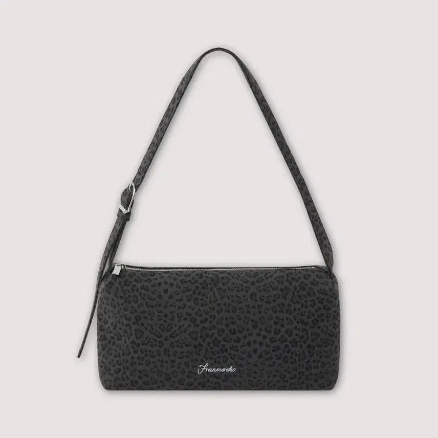 [BUNJANG] Franmerico Leopard Shoulder Bag - Charcoal / 프랑메리코 Leopard Shoulder Bag - Charcoal