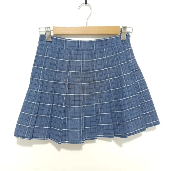 [BUNJANG] Check Pleated Skirt / 체크 플리츠 스커트 S_S2253